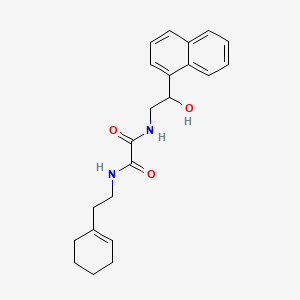 molecular formula C22H26N2O3 B2808849 N1-(2-(cyclohex-1-en-1-yl)ethyl)-N2-(2-hydroxy-2-(naphthalen-1-yl)ethyl)oxalamide CAS No. 1351649-13-2