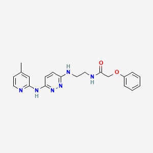 N-(2-((6-((4-methylpyridin-2-yl)amino)pyridazin-3-yl)amino)ethyl)-2-phenoxyacetamide