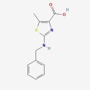 molecular formula C12H12N2O2S B2808890 2-(Benzylamino)-5-methyl-1,3-thiazole-4-carboxylic acid CAS No. 1545838-59-2