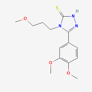 5-(3,4-Dimethoxy-phenyl)-4-(3-methoxy-propyl)-4H-[1,2,4]triazole-3-thiol