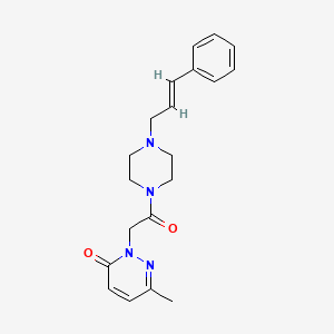 (E)-2-(2-(4-cinnamylpiperazin-1-yl)-2-oxoethyl)-6-methylpyridazin-3(2H)-one