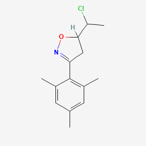 5-(1-Chloroethyl)-3-(2,4,6-trimethylphenyl)-4,5-dihydro-1,2-oxazole