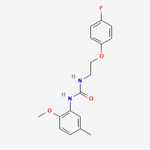 molecular formula C17H19FN2O3 B2808905 1-(2-(4-Fluorophenoxy)ethyl)-3-(2-methoxy-5-methylphenyl)urea CAS No. 1172104-05-0