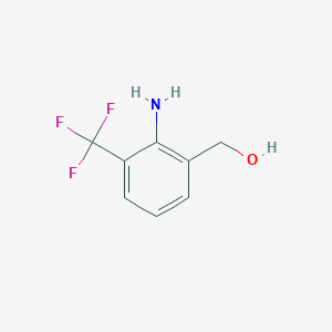 molecular formula C8H8F3NO B2808906 (2-氨基-3-(三氟甲基)苯基)甲醇 CAS No. 55414-60-3