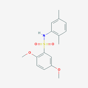 molecular formula C16H19NO4S B280891 N-(2,5-dimethylphenyl)-2,5-dimethoxybenzenesulfonamide 