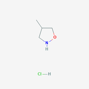molecular formula C4H10ClNO B2808915 4-Methylisoxazolidine hydrochloride CAS No. 2009011-63-4