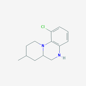 molecular formula C13H17ClN2 B2808927 1-氯-8-甲基-6,6a,7,8,9,10-六氢-5H-吡啶并[1,2-a]喹喔啉 CAS No. 1594612-08-4