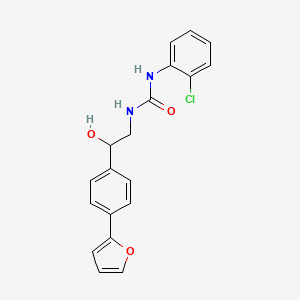 molecular formula C19H17ClN2O3 B2808938 3-(2-氯苯基)-1-{2-[4-(呋喃-2-基)苯基]-2-羟基乙基}脲 CAS No. 2097932-35-7
