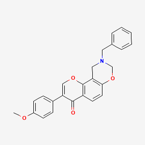 molecular formula C25H21NO4 B2808949 9-苄基-3-(4-甲氧基苯基)-9,10-二氢-8,9-二氢-8H-咯并[8,7-e][1,3]噁唑啉-4(8H)-酮 CAS No. 951935-58-3