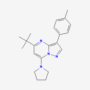5-(Tert-butyl)-7-(pyrrolidin-1-yl)-3-(p-tolyl)pyrazolo[1,5-a]pyrimidine