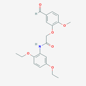 N-(2,5-diethoxyphenyl)-2-(5-formyl-2-methoxyphenoxy)acetamide