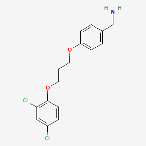 molecular formula C16H17Cl2NO2 B2808999 {4-[3-(2,4-Dichlorophenoxy)propoxy]phenyl}methanamine CAS No. 1156916-22-1