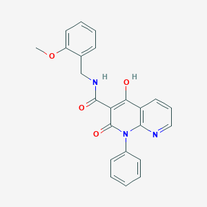 4-hydroxy-N~3~-(2-methoxybenzyl)-2-oxo-1-phenyl-1,2-dihydro[1,8]naphthyridine-3-carboxamide