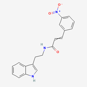 N-[2-(1H-indol-3-yl)ethyl]-3-(3-nitrophenyl)prop-2-enamide