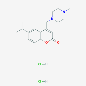 6-isopropyl-4-((4-methylpiperazin-1-yl)methyl)-2H-chromen-2-one dihydrochloride