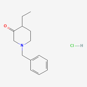 molecular formula C14H20ClNO B2809034 1-Benzyl-4-ethylpiperidin-3-one hydrochloride CAS No. 1706461-11-1