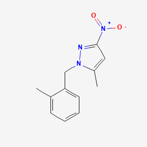 5-Methyl-1-(2-methyl-benzyl)-3-nitro-1H-pyrazole