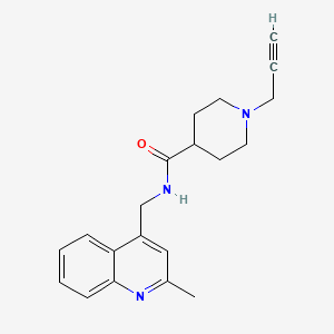 molecular formula C20H23N3O B2809064 N-[(2-methylquinolin-4-yl)methyl]-1-(prop-2-yn-1-yl)piperidine-4-carboxamide CAS No. 1241122-73-5