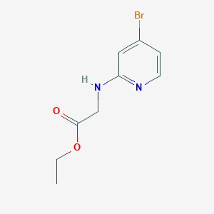 molecular formula C9H11BrN2O2 B2809072 Ethyl 2-[(4-bromopyridin-2-yl)amino]acetate CAS No. 1289045-71-1