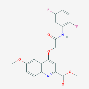 (4S)-3-(3,4-dimethylbenzoyl)-N-{[2-(2-thienyl)-1,3-thiazol-4-yl]methyl}-1,3-thiazolidine-4-carboxamide