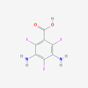 molecular formula C7H5I3N2O2 B028091 3,5-二氨基-2,4,6-三碘苯甲酸 CAS No. 5505-16-8