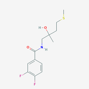 3,4-difluoro-N-(2-hydroxy-2-methyl-4-(methylthio)butyl)benzamide