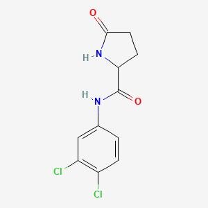 molecular formula C11H10Cl2N2O2 B2809121 N-(3,4-dichlorophenyl)-5-oxoprolinamide CAS No. 4108-15-0