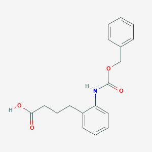 molecular formula C18H19NO4 B2809123 4-[2-(Phenylmethoxycarbonylamino)phenyl]butanoic acid CAS No. 2287268-46-4