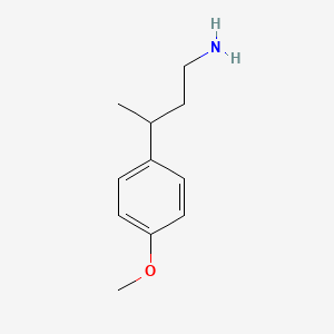 molecular formula C11H17NO B2809126 3-(4-甲氧苯基)丁-1-胺 CAS No. 86945-21-3