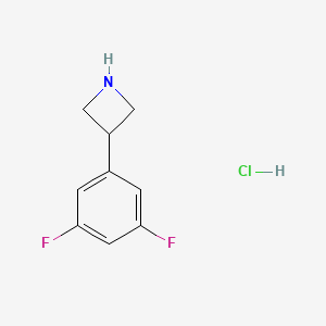 molecular formula C9H10ClF2N B2809143 3-(3,5-Difluorophenyl)azetidine hydrochloride CAS No. 1203682-20-5; 1203796-99-9