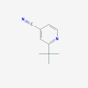 molecular formula C10H12N2 B2809146 2-叔丁基吡啶-4-碳腈 CAS No. 33538-09-9