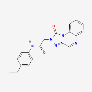 molecular formula C19H17N5O2 B2809157 N-(4-ethylphenyl)-2-(1-oxo-[1,2,4]triazolo[4,3-a]quinoxalin-2(1H)-yl)acetamide CAS No. 1031559-17-7