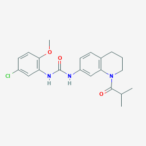 1-(5-Chloro-2-methoxyphenyl)-3-(1-isobutyryl-1,2,3,4-tetrahydroquinolin-7-yl)urea