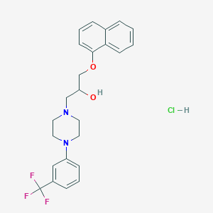 1-(Naphthalen-1-yloxy)-3-(4-(3-(trifluoromethyl)phenyl)piperazin-1-yl)propan-2-ol hydrochloride