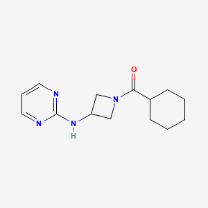 Cyclohexyl(3-(pyrimidin-2-ylamino)azetidin-1-yl)methanone