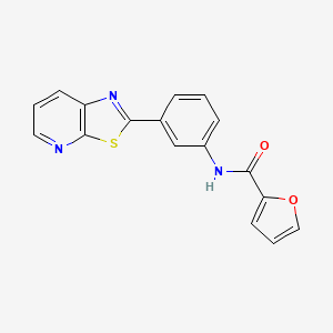 N-(3-(thiazolo[5,4-b]pyridin-2-yl)phenyl)furan-2-carboxamide