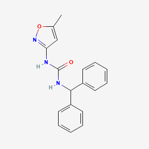 molecular formula C18H17N3O2 B2809176 1-Benzhydryl-3-(5-methylisoxazol-3-yl)urea CAS No. 915914-31-7