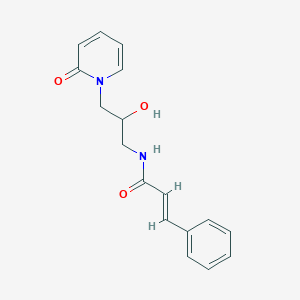molecular formula C17H18N2O3 B2809184 N-(2-hydroxy-3-(2-oxopyridin-1(2H)-yl)propyl)cinnamamide CAS No. 1798416-70-2