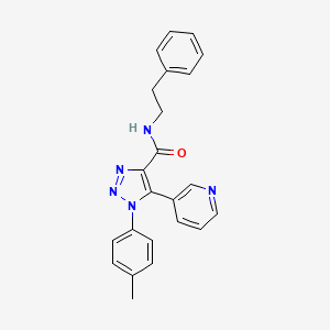 molecular formula C23H21N5O B2809232 N-(2-fluorobenzyl)-4-[(5-fluoro-2-methylphenyl)sulfonyl]-2,3,4,5-tetrahydro-1,4-benzoxazepine-7-carboxamide CAS No. 1207052-60-5
