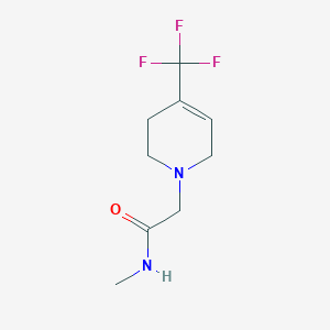 N-methyl-2-[4-(trifluoromethyl)-1,2,3,6-tetrahydropyridin-1-yl]acetamide