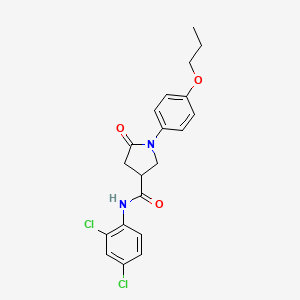 N-(2,4-dichlorophenyl)-5-oxo-1-(4-propoxyphenyl)pyrrolidine-3-carboxamide