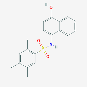molecular formula C19H19NO3S B280925 N-(4-hydroxy-1-naphthyl)-2,4,5-trimethylbenzenesulfonamide 