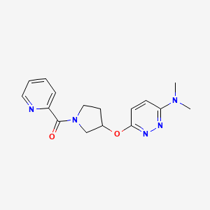(3-((6-(Dimethylamino)pyridazin-3-yl)oxy)pyrrolidin-1-yl)(pyridin-2-yl)methanone