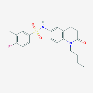 molecular formula C20H23FN2O3S B2809265 N-(1-butyl-2-oxo-1,2,3,4-tetrahydroquinolin-6-yl)-4-fluoro-3-methylbenzenesulfonamide CAS No. 941992-33-2