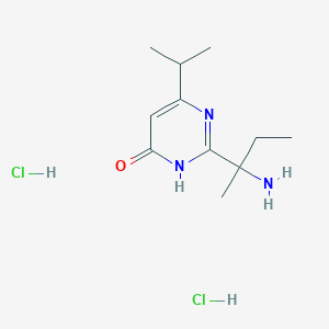 2-(2-Aminobutan-2-yl)-4-propan-2-yl-1H-pyrimidin-6-one;dihydrochloride