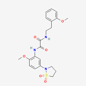 N1-(5-(1,1-dioxidoisothiazolidin-2-yl)-2-methoxyphenyl)-N2-(2-methoxyphenethyl)oxalamide