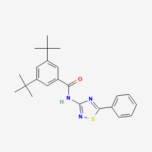 3,5-di-tert-butyl-N-(5-phenyl-1,2,4-thiadiazol-3-yl)benzamide