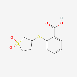 2-[(1,1-Dioxo-1lambda6-thiolan-3-yl)sulfanyl]benzoic acid