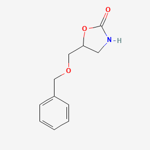 molecular formula C11H13NO3 B2809276 5-[(Benzyloxy)methyl]-1,3-oxazolidin-2-one CAS No. 134580-97-5