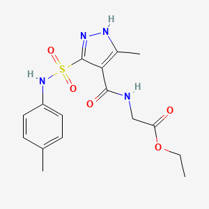 2-[2-(3-chlorophenyl)-4-oxo-3,4-dihydro-5H-pyrido[2,3-b][1,4]diazepin-5-yl]-N-isopropylacetamide